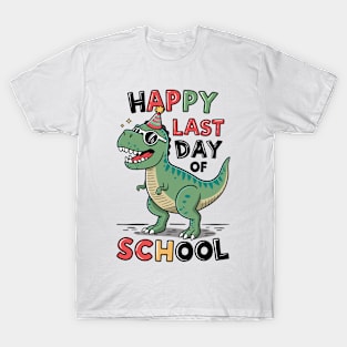 Dino "Happy last day of school" T-Shirt